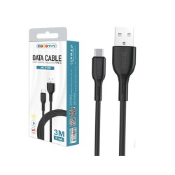 Modorwy Cable MC5109 Type C 2.4A 3m Black Modorwy Cable MC5109 Type C 2.4A 3m Black